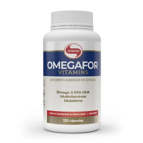 Omegafor Vitamins 120 cápsulas Vitafor — embalagem