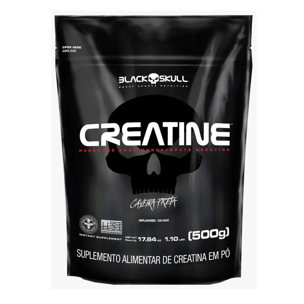 Creatina Black Skull Refil 500g — embalagem