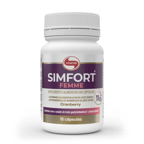 Simfort Femme 15 cápsulas Vitafor — embalagem