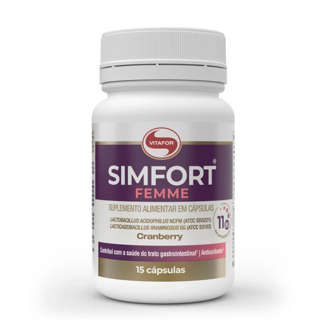Simfort Femme 15 cápsulas Vitafor — embalagem