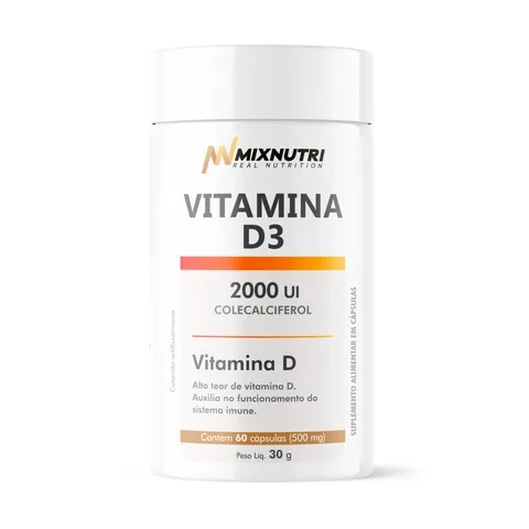 Vitamina D3 Mix Nutri 60 cápsulas — embalagem