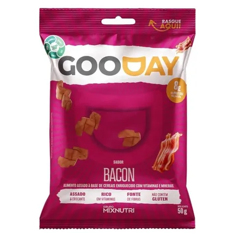 Snack Gooday Mix Nutri Bacon 50 g — embalagem