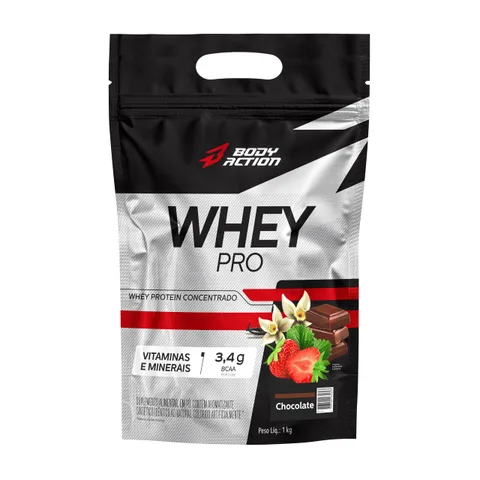 Whey Pro Body Action Chocolate refil 1 kg — embalagem
