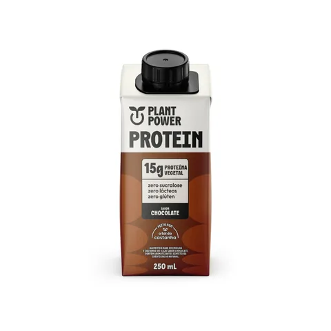 Protein Shake Plant Power Chocolate 250 ml — embalagem