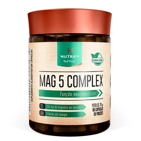 Mag 5 Complex Nutrify 90 cápsulas — embalagem