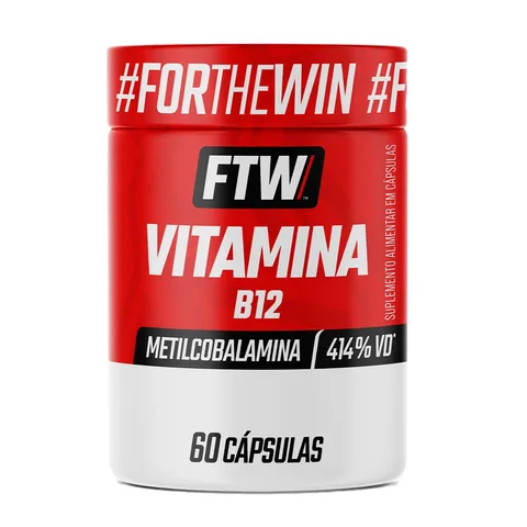 Vitamina B12 FTW 60 cápsulas — embalagem