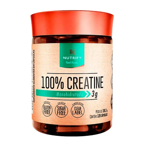 Creatina Nutrify 120 cápsulas — embalagem