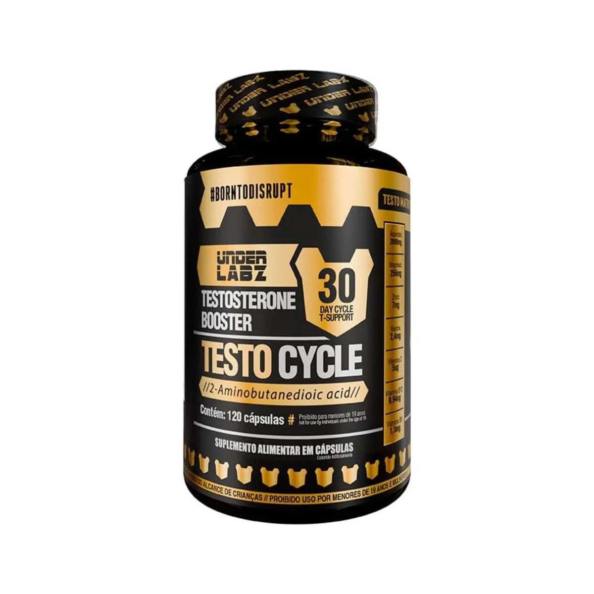 Testo Cycle 120 cápsulas Under Labz — embalagem
