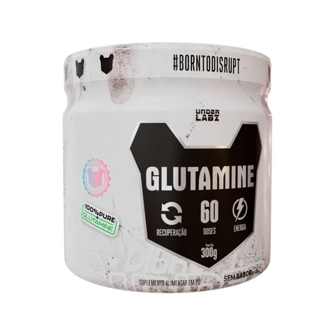 Glutamina Under Labz 300 g — embalagem