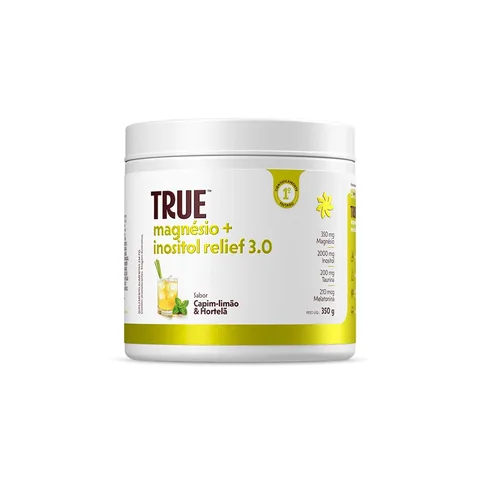 True Magnésio + Inositol Capim-limão e Hortelã 350 g — embalagem