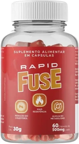 Rapid Fuse Pré-treino FuseLabs, 60 cápsulas — embalagem