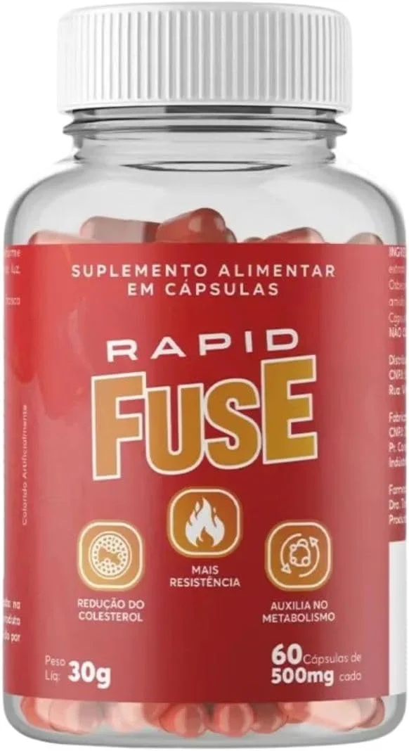Rapid Fuse Pré-treino FuseLabs, 60 cápsulas — embalagem