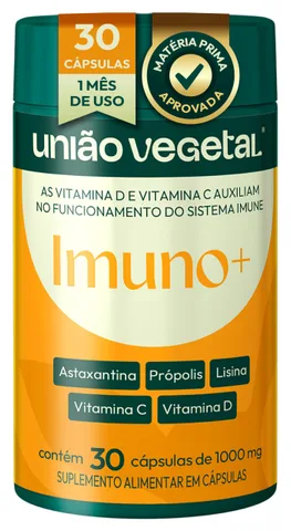 Imuno 30 cápsulas União Vegetal — embalagem