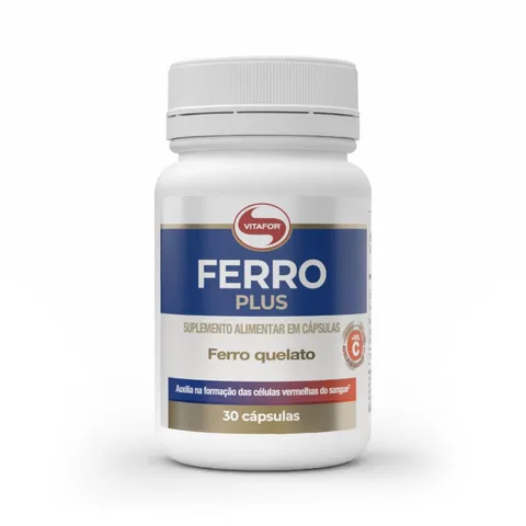 Ferro Plus 30 cápsulas Vitafor — embalagem