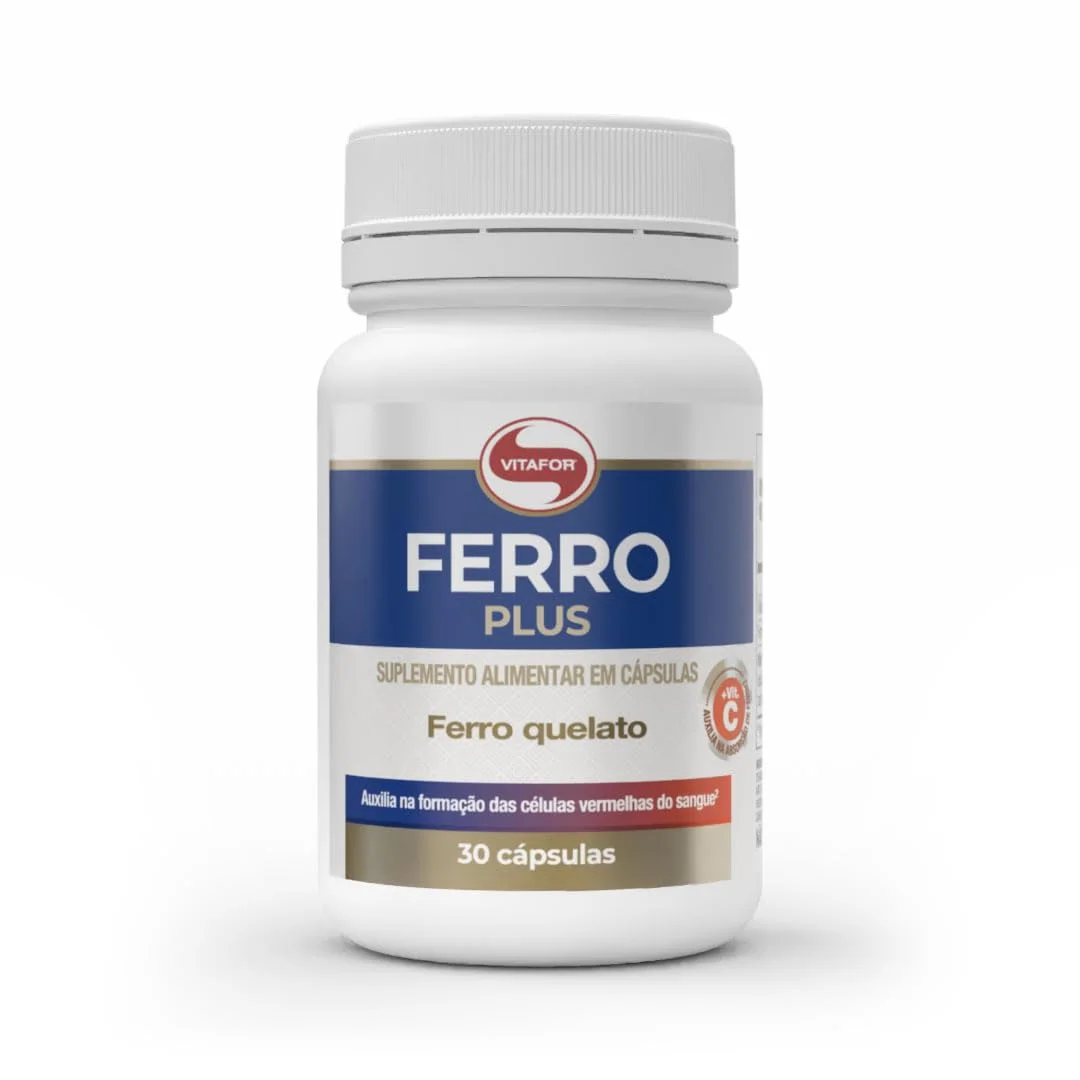 Ferro Plus 30 cápsulas Vitafor — embalagem