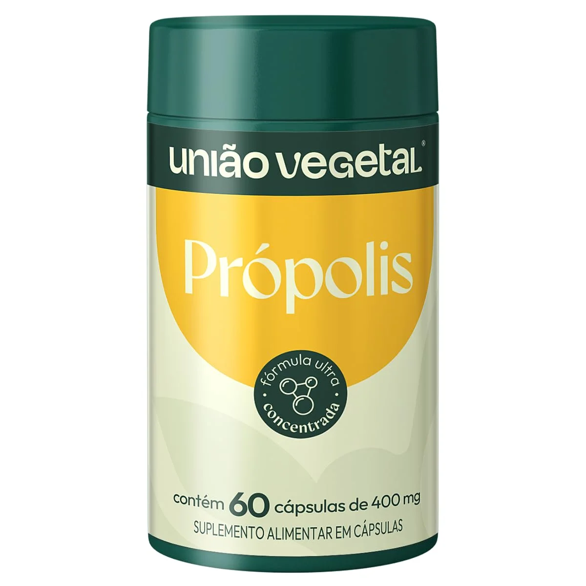 Própolis 60 cápsulas União Vegetal — embalagem