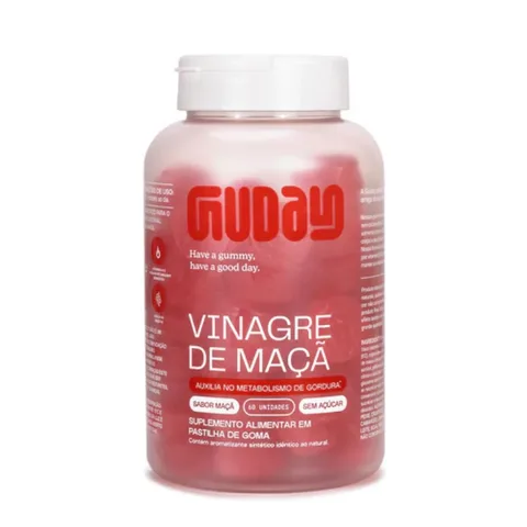Vinagre de Maçã Guday 60 gomas — embalagem