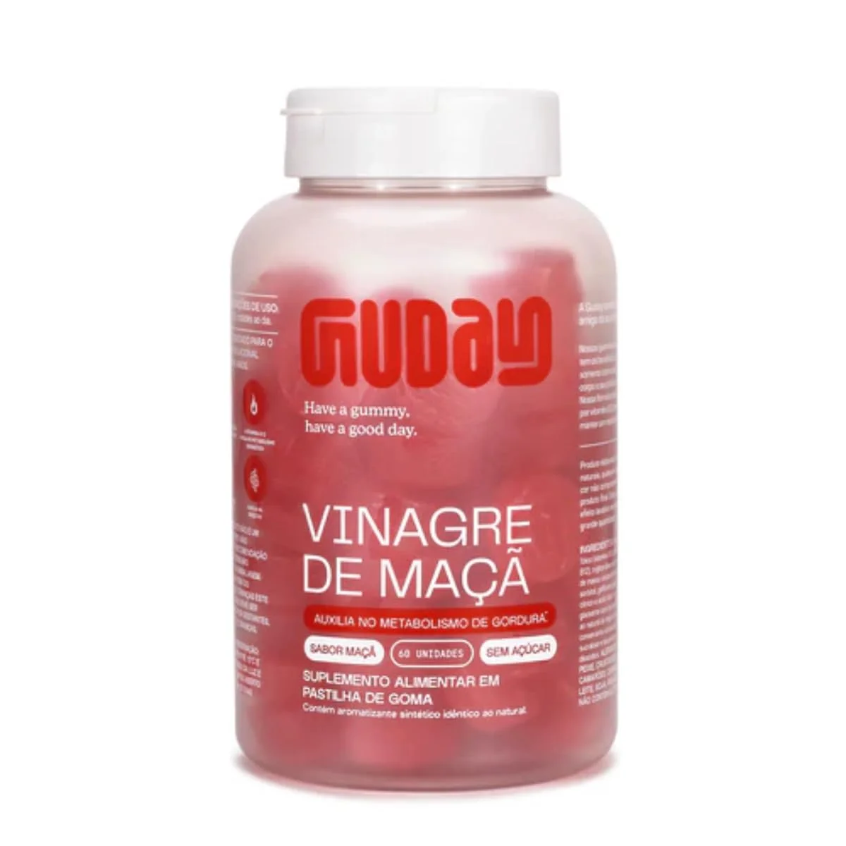 Vinagre de Maçã Guday 60 gomas — embalagem