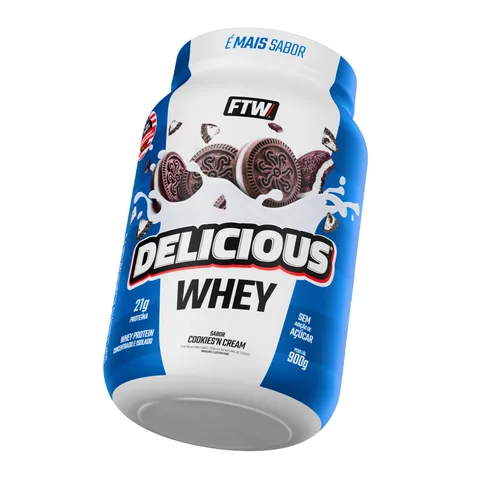 Delicious Whey FTW Cookies 900 g — embalagem