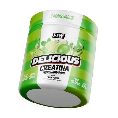 Delicious Creatina FTW Limão 500 g — embalagem