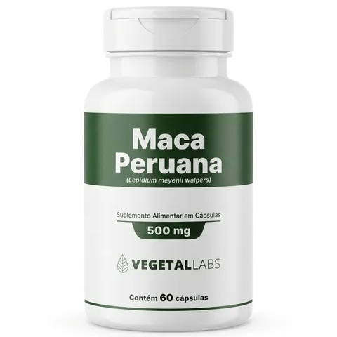 Maca Peruana Premium Vegetallabs, 60 cápsulas — embalagem