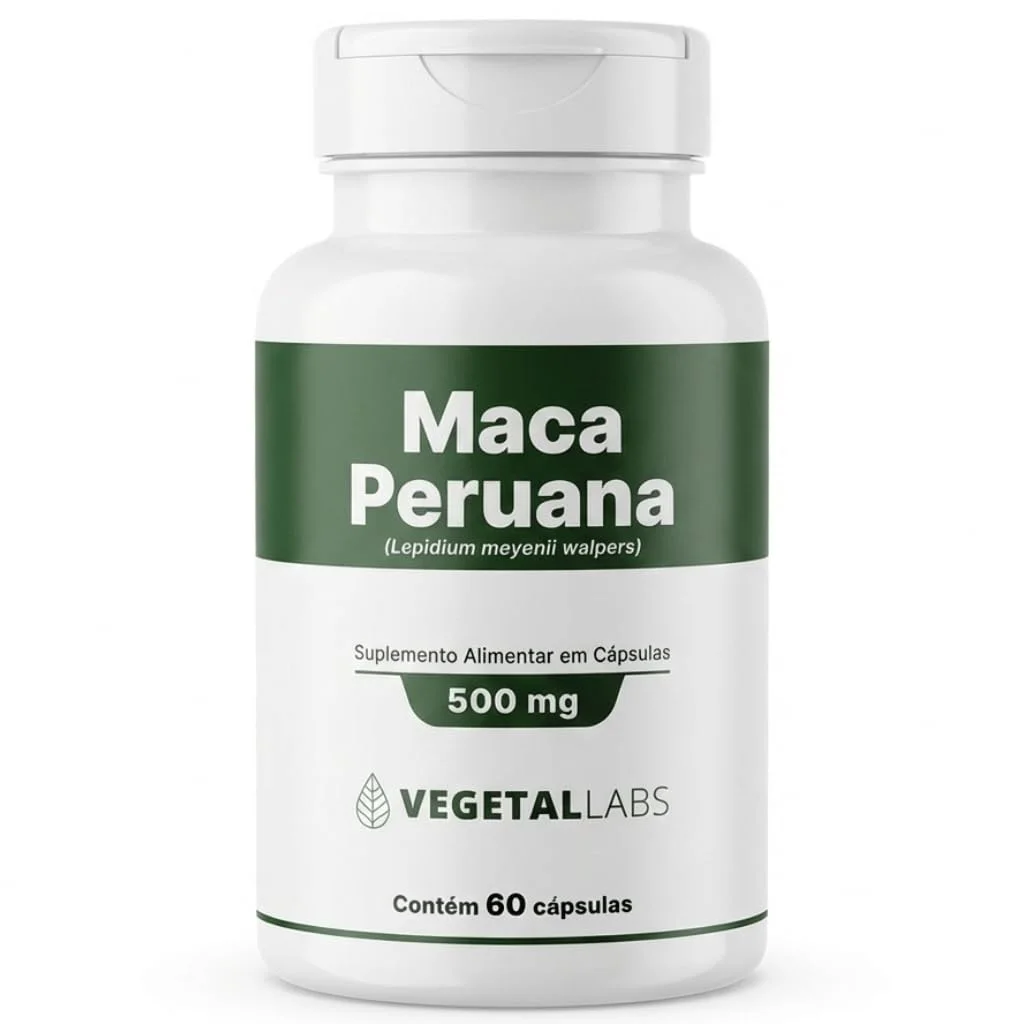 Maca Peruana Premium Vegetallabs, 60 cápsulas — embalagem