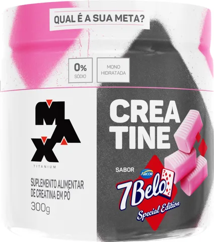 Creatina Max Titanium 7Belo 300g — embalagem