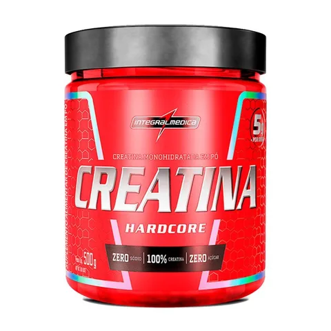 Creatina Hardcore Integralmédica Pote 500g — embalagem
