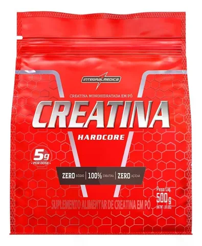 Creatina Hardcore Integralmédica Refil 500g — embalagem