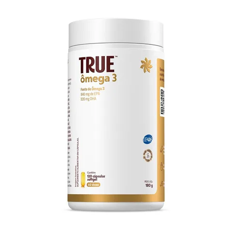 True Ômega 3 True Source 120 cápsulas — embalagem