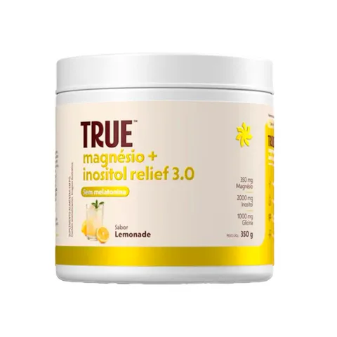 True Magnésio + Inositol sem Melatonina Lemonade 350 g — embalagem