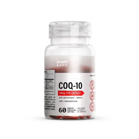 Coenzima Q10 Under Labz 60 cápsulas — embalagem
