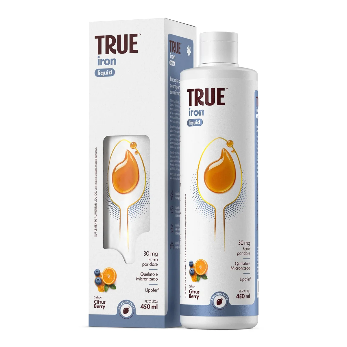 True Liquid Iron True Source 450 ml — embalagem