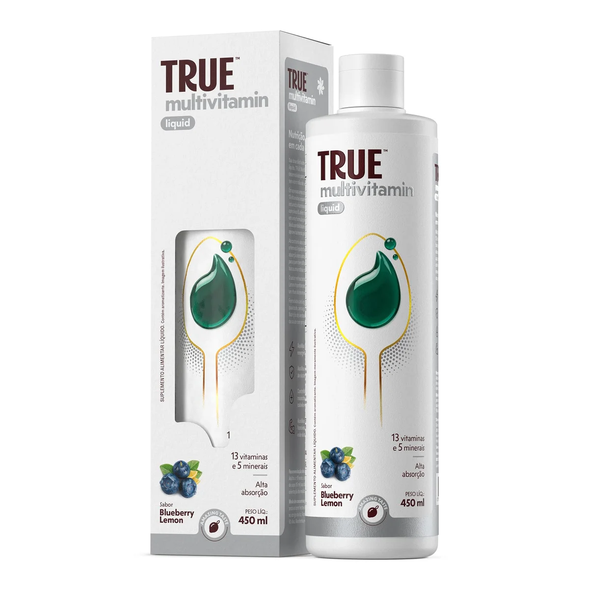 True Liquid Multivitamin True Source 450 ml — embalagem