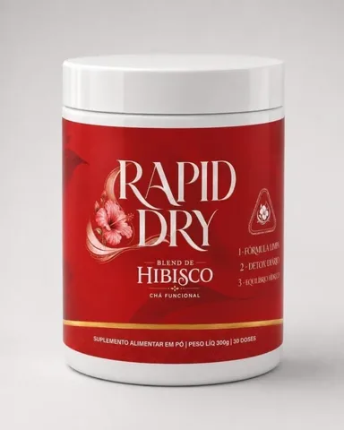 Rapid Dry Blend de Hibisco, 300 g — embalagem