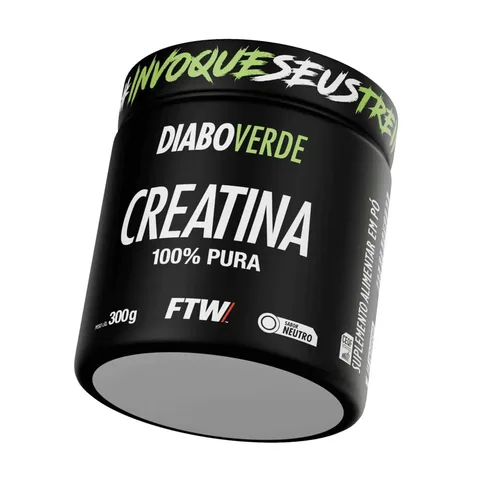 Creatina Diabo Verde FTW 300 g — embalagem