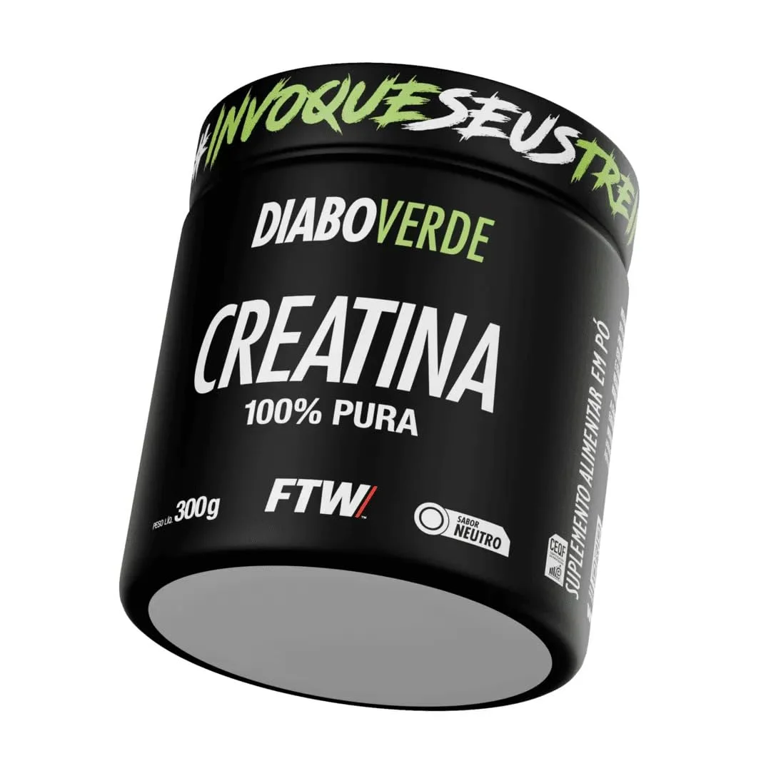 Creatina Diabo Verde FTW 300 g — embalagem