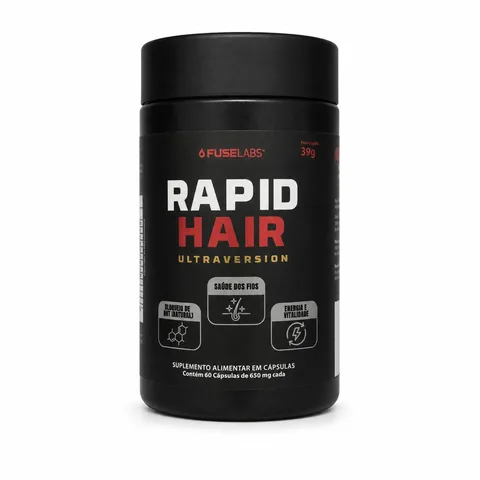 Rapid Hair FuseLabs, 60 cápsulas — embalagem