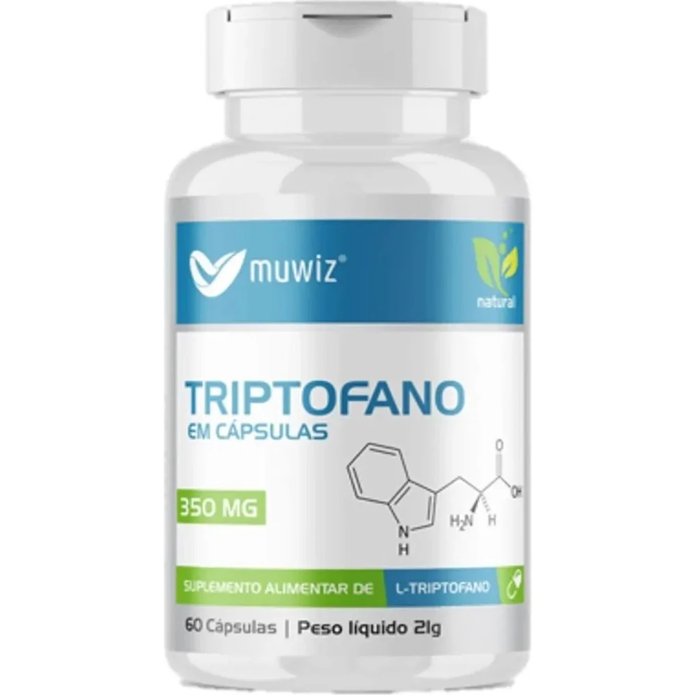 Embalagem de Triptofano Muwiz 60 cápsulas