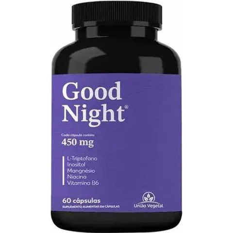 Embalagem de Good Night União Vegetal 60 cápsulas