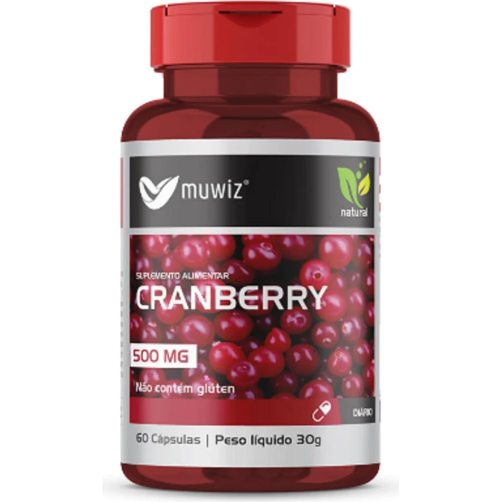 Embalagem de Cranberry Muwiz 60 cápsulas