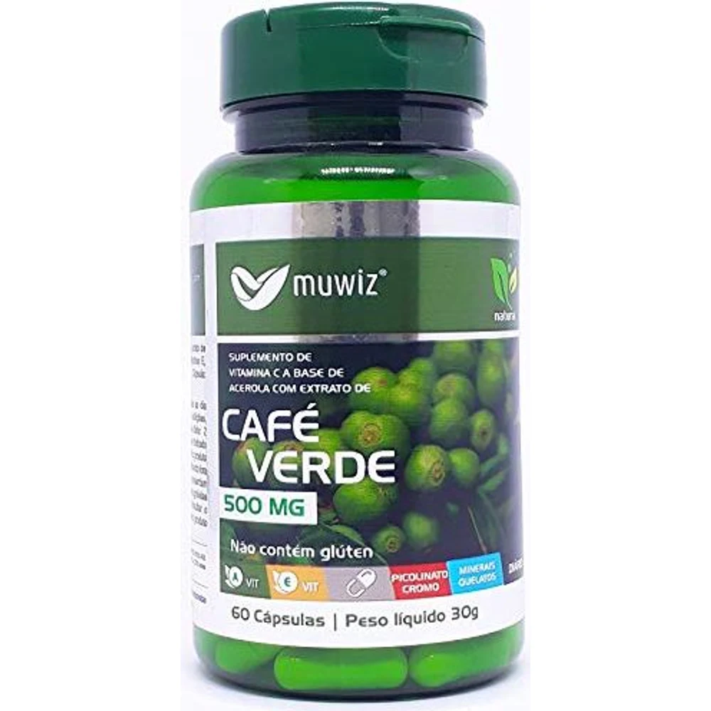 Embalagem de Café Verde Muwiz 60 cápsulas