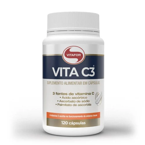 Vita C3 Vitafor 120 cápsulas — embalagem