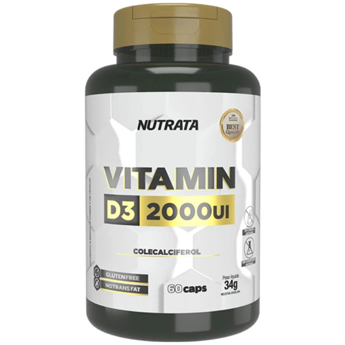 Vitamina D3 Nutrata 60 cápsulas — embalagem
