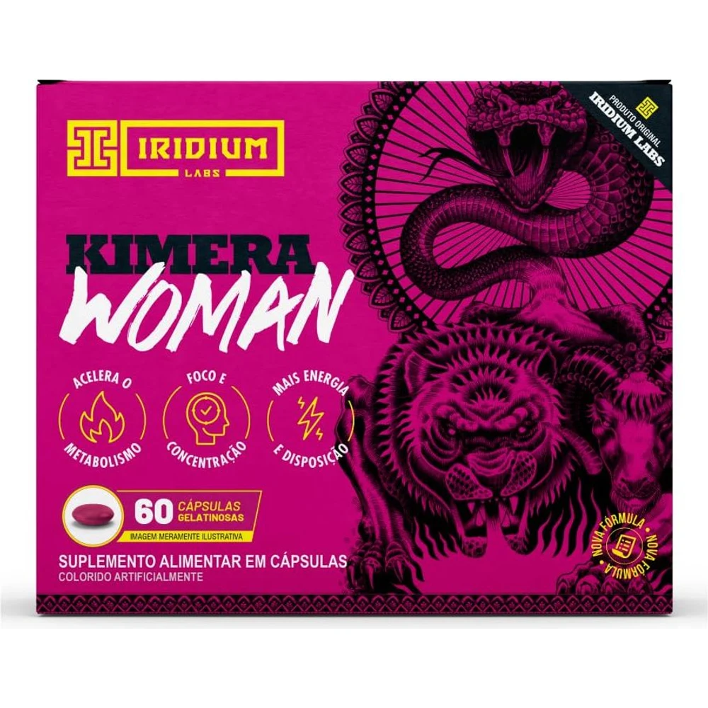 Embalagem de Kimera Woman Iridium Labs 60 cápsulas
