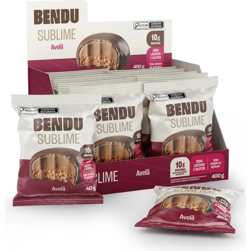 Embalagem de Bendu Sublime Avelã display 10 × 40 g
