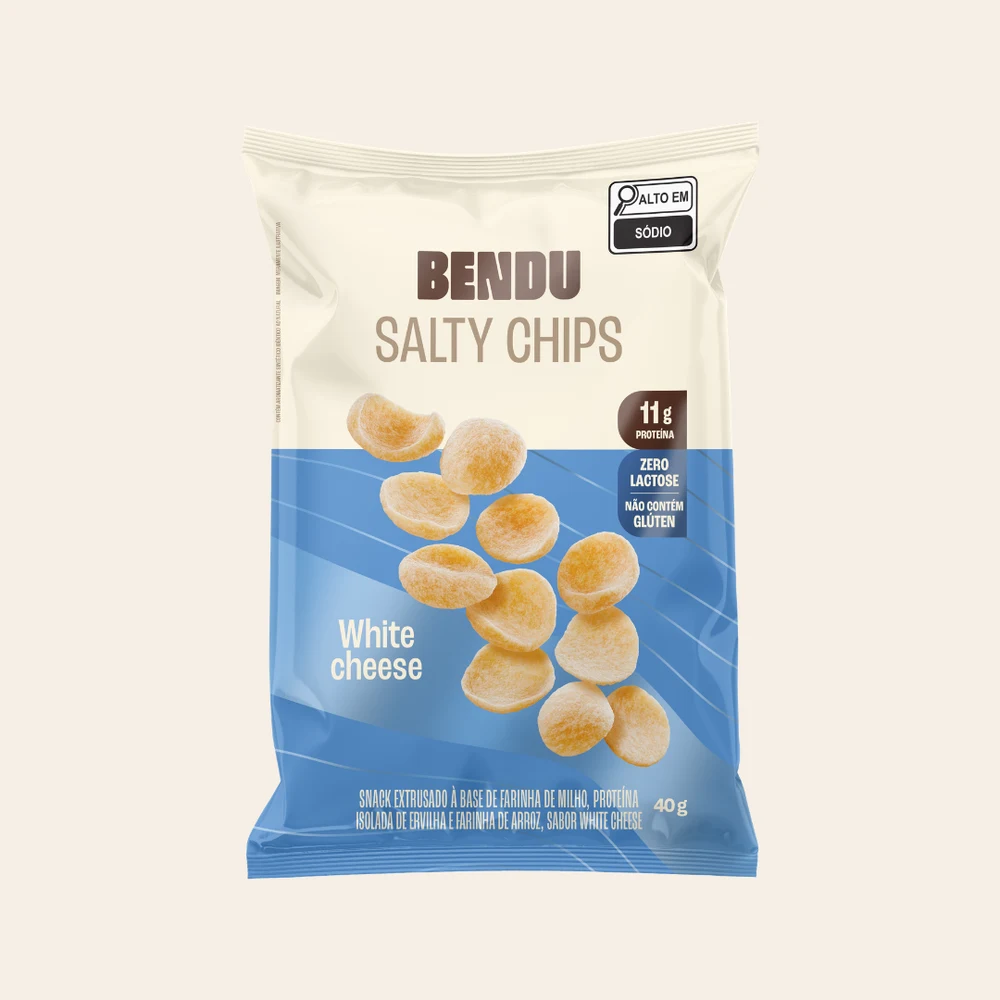 Embalagem de Bendu Salty Chips White Cheese 40 g