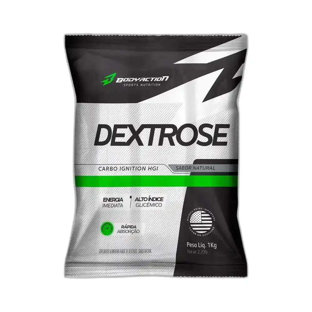 Dextrose natural Body Action, 1 kg — embalagem