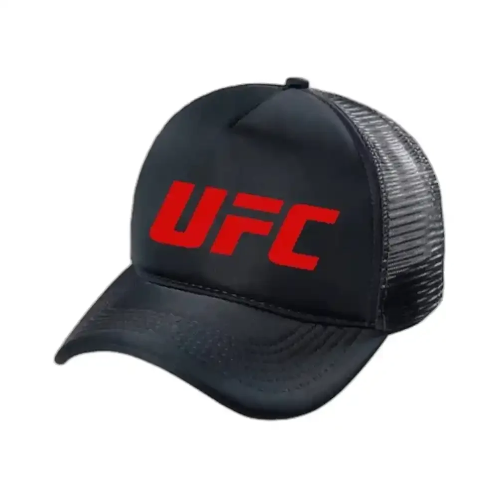 Bone com Logo Ufc Vermelho e Preto — embalagem