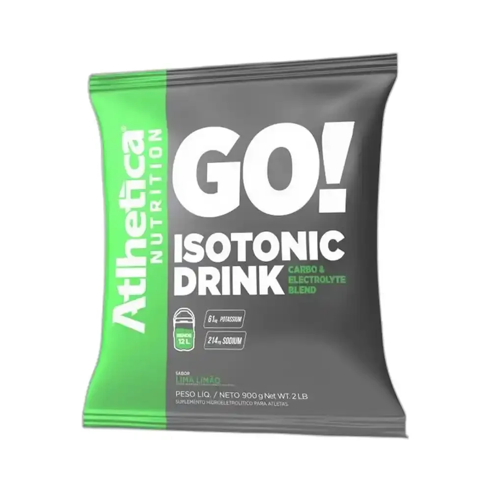 Isotonic Drink Lima-limão Atlhetica Nutrition, 900 g — embalagem